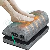 Snailax Heated Foot Rest Under Desk at Work, FSA Eligble Desk Foot Stool with Heat & Vibration Massage, Adjustable Height, 2 Heat Levels Foot Warmer Feet Heater for Office Chair, Gaming Home Use