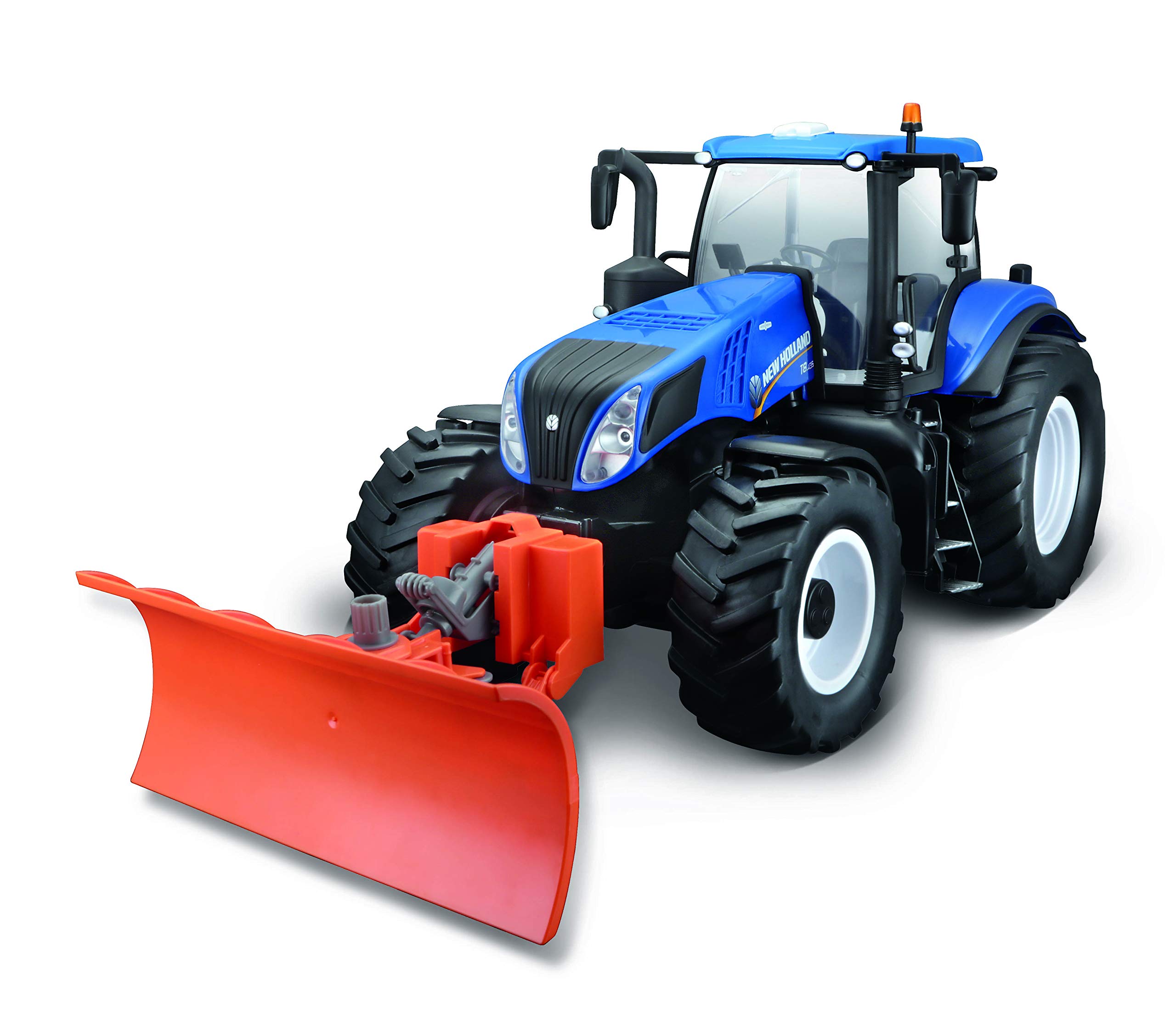 Maisto R/C NEW HOLLAND TRACTOR With Snow Plough - 1:16 Scale - 2.4 GHZ - Working Headlight