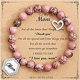 TONY & SANDY Unique Valentines Day Gifts for Her, Mom, Daughter, Wife, Friends, Sister, Aunt - Beaded Bracelets Women Teen Girls Gifts Jewelry on Birthday Graduation Easter