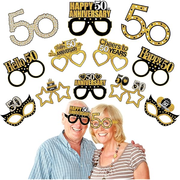 thumbnail image 2 of 50th Birthday Decorations For Women Men, Happy 50th Birthday Backdrop Banner, Gold Floral 50 Year Old Birthday Party Yard Sign Photo Booth Props Poster Dec 2 of 11