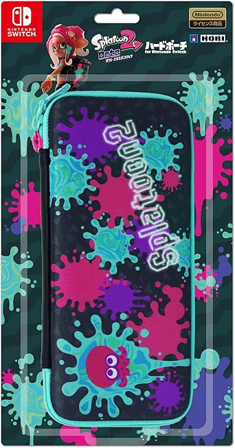 Amazon 任天堂ライセンス商品 スプラトゥーン2 ハードポーチ For Nintendo Switch インク タコ Nintendo Switch対応 周辺機器 アクセサリ