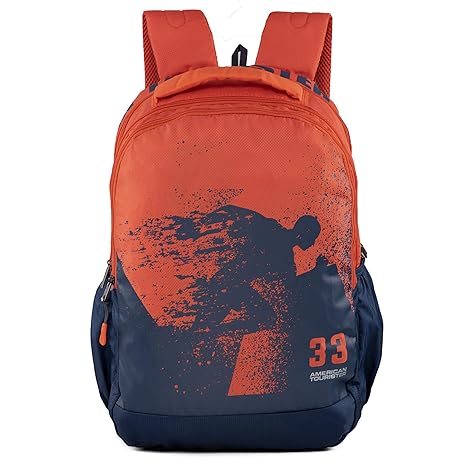 American Tourister Pop Nxt 04 Blue Rust Casual Backpack