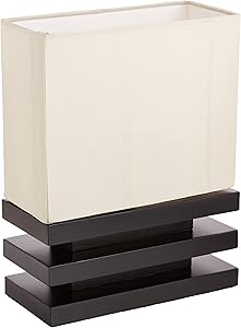 Coaster Home Furnishings 900167 Coaster Black Wood Table Lamp with Beige Fabric Shade
