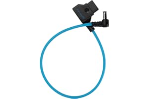 KONDOR Blue | 15" D-Tap to DC Right Angle Straight Cable (5.5 x 2.5mm) | Reverse Polarity Protection, Ultra-Durable, & Nylon Braided with Reinforced Connectors | Blue