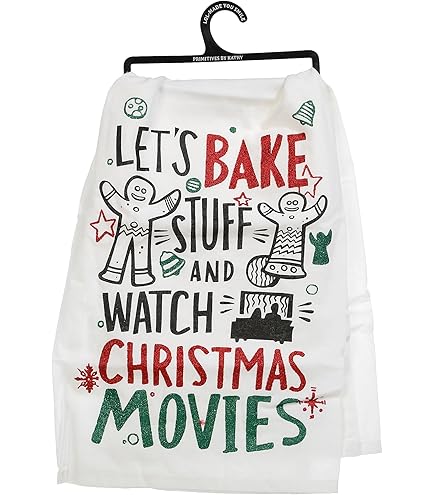 Primitives By Kathy Kitchen Towel - "I'm Dreaming Of A White Christmas