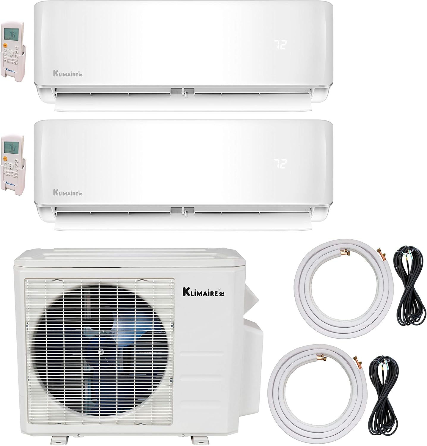 Klimaire 2Zone (9K + 12K) 20 SEER Ductless MultiZone