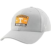 ZHATS Men's Standard NCAA Officially Licensed Fitted Hat ZH Patch Switchback Light Gray, Grey, Large