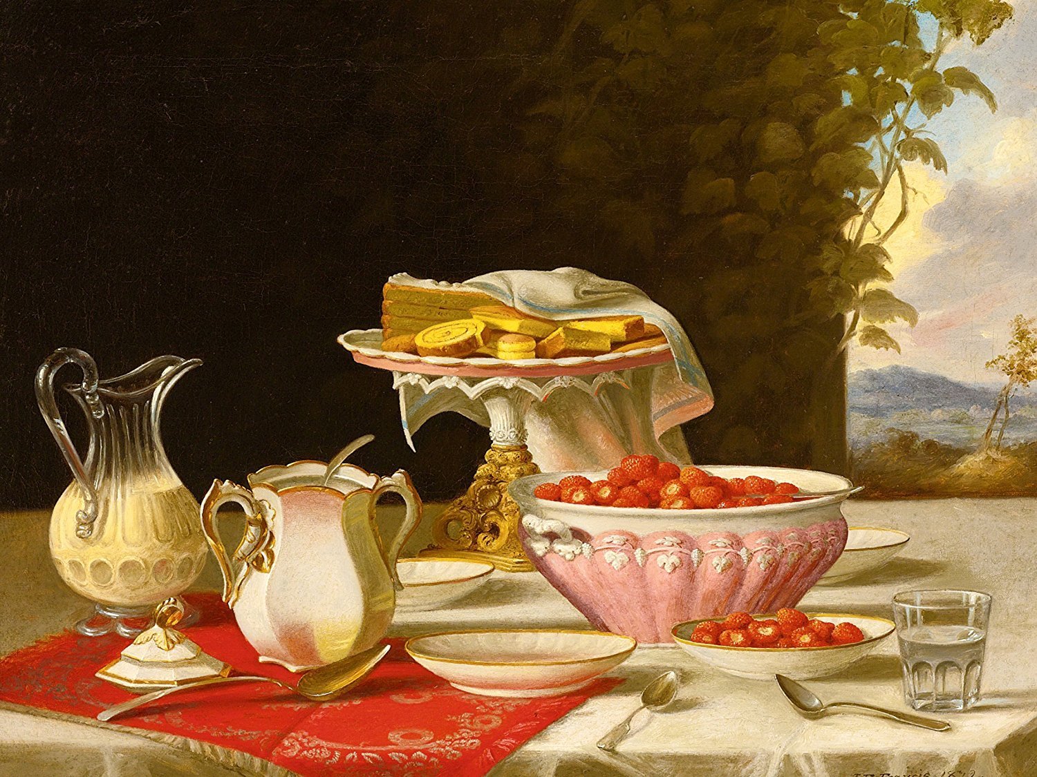 THE DESSERT J. Francis sweets berries Tile Mural Kitchen Backsplash Ceramic 10x8