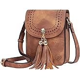 CLUCI Small Crossbody Bags for Women PU Leather Cell Phone Purse Wallet with Adjustable Guitar Strap | Small, PU Leather
