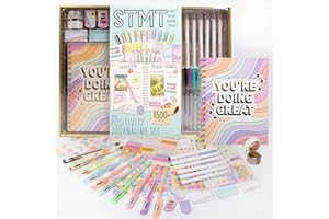 STMT Positivity Journaling Set, Includes Over 1500 Gratitude Journal Supplies, Self-Care Journal, Guided Journal, Daily Journal With Prompts, Bullet Journal Kit, Mindfulness Journal, Great Gifts