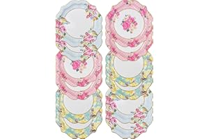 Talking Tables Tea Party | Vintage Floral Paper Plates | Truly Scrumptious Party Plates | Great For Birthday Party, Baby Show