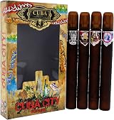Cuba City Men 4 Pc Gift Set Hollywood Miami Las Vegas New York 1.17oz EDP Spray view 3