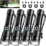 4 Pack Rechargeable LED Flashlights High