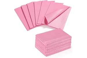 Etercycle Disposable Nail Mats - 20Pcs Fordable Nail Art Table Mats for Table Acrylic Nail Practice Sheet, 3 Ply Waterproof 13" X 18" Clean Pads Nail Art Accessories (Pink)