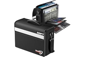 DocSafe Fireproof Document Bag with Multiple Pockets,5200°F Large (17”x12.5”x7.2”) File Organizer Fireproof Waterproof Bag Important Document Holder Home Office Portable Filing Storage for Valuables