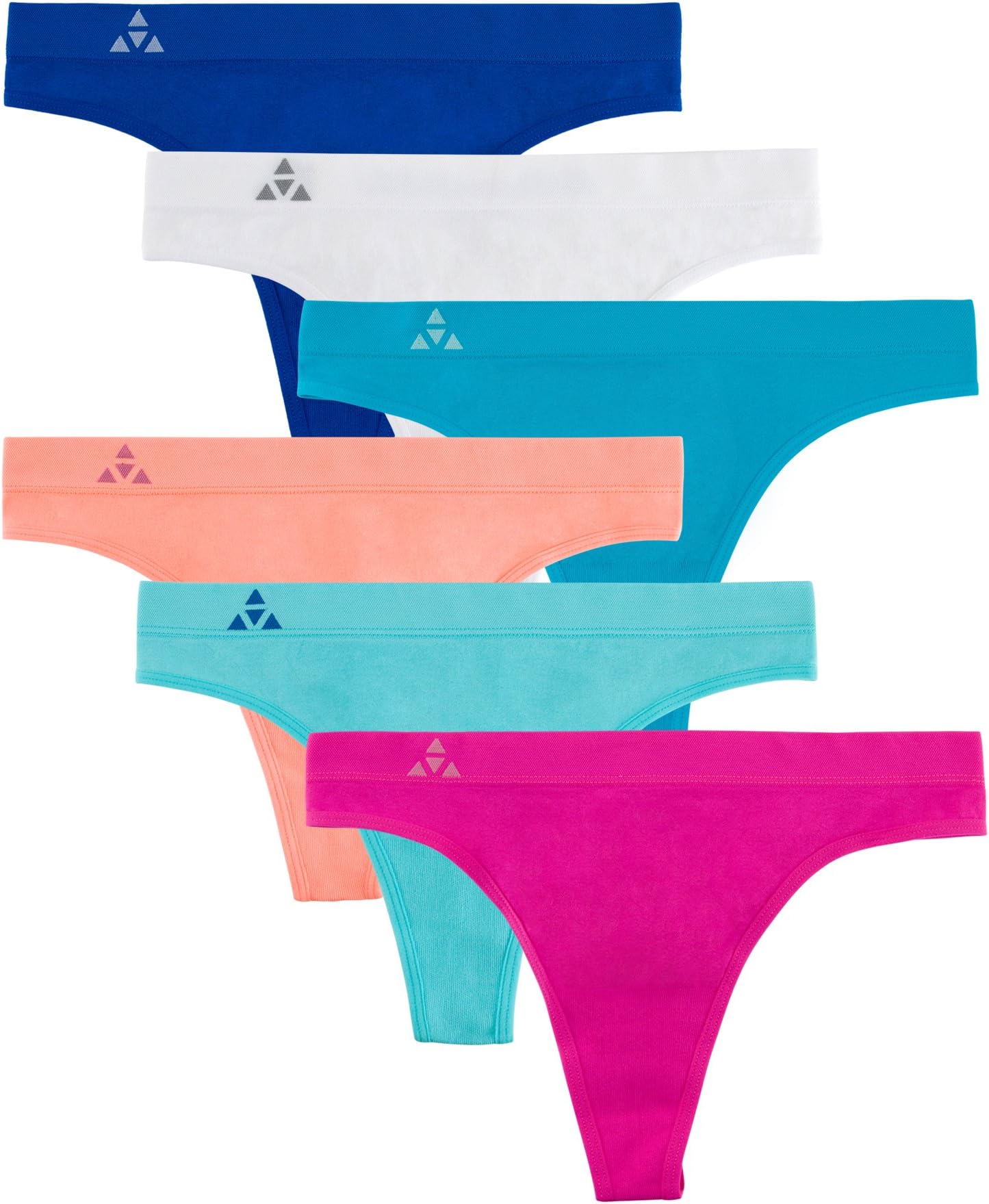 Women's Seamless Thong Panties 6-Pack - Assorted Colors