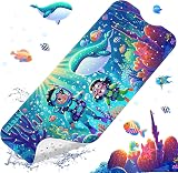 XIYUNTE Baby Bath Mat Non Slip 100x40cm Eco Safe Cartoon Design Tufted Mat