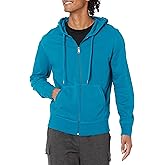 Amazon Essentials Men's Lightweight French Terry Full-Zip Hoodie with Comfortable Fit