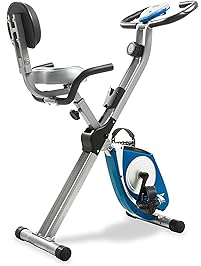 XTERRA Fitness FB350 Folding Exercise Bike, Silver