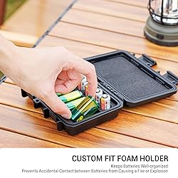 12 Slots 9V & CR2 CR123A Lithium Battery Storage