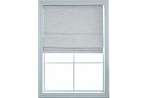 Everyday Celebration Roman Shades for Windows, Washable Cordless 100% Blackout Roman Window Shades Pull Down Window Treatment, Blackout Blinds & Shades with Woven Fabric, 34" W X 64" H, (Light Stone)