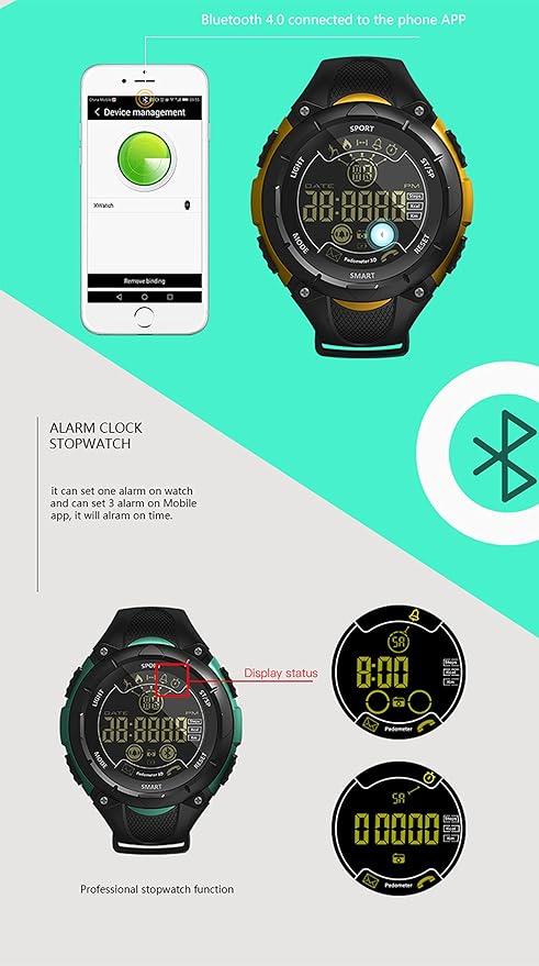 AOWO X7 Bluetooth Smartwatch Men Reloj Inteligente Digital IP68 a ...