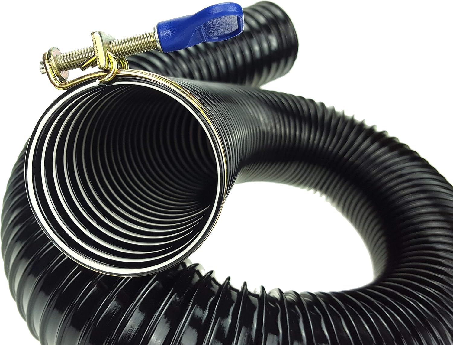 Hall’s Rainsaver 2m flexible downpipe with clamp Pipe, Black – BigaMart