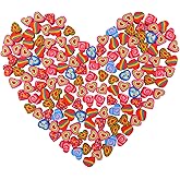 Valentine Mini Erasers Bulk, 240 Pcs Valentine's Day Heart Erasers, Novelty Cute Holiday Erasers Valentine Party Decoration Supplies Gift Filling