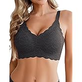 Avidlove Women's Seamless Bras Wireless Bra Full Coverage Lace Tshirt Everyday Bra S-3XL