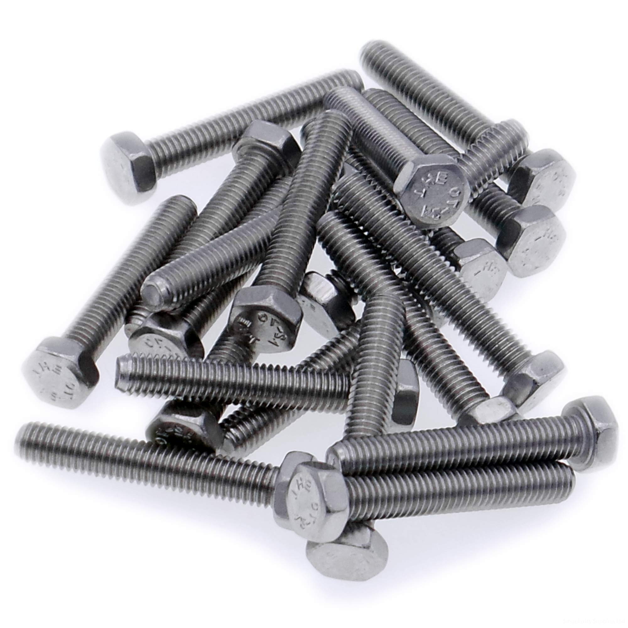 M2 (2mm x 3mm) Hex Bolt (Fully Threaded Setscrew) - Stainless Steel (A2) (Pack of 20)