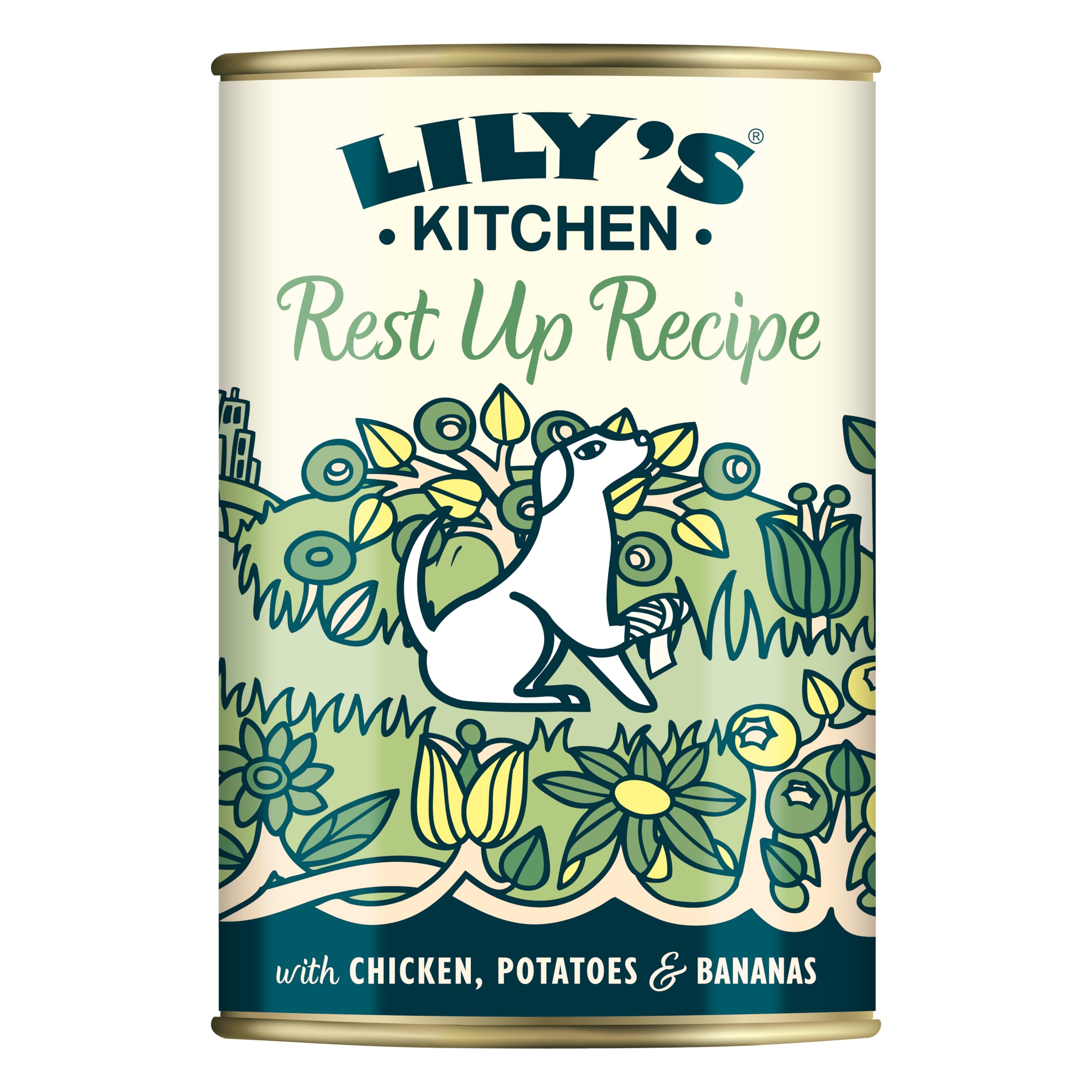 Lily's Kitchen Made with Natural Ingredients Adult Wet Dog Food Tin Rest Up Recipe 6 x 400g