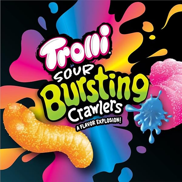 TROLLI SOUR BURSTING CRAWLERS, 4.25 OUNCE