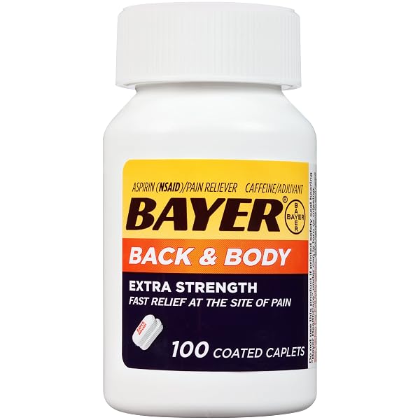EXTRA STRENGTH BAYER ASPIRIN, 500MG COATED TABLETS, RUSHES RELIEF TO THE SITE OF TOUGH PAIN, PAIN RELIEVER/FEVER REDUCER, 100CT