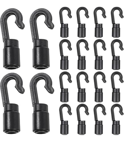 Bag Cable Shock DraCra 15 Pack Shock Cord Hooks Terminal End With