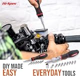 Hi-Spec 61pc ¼ inch Hex Driver Bits & Socket Set with Right Angle Ratchet view 5