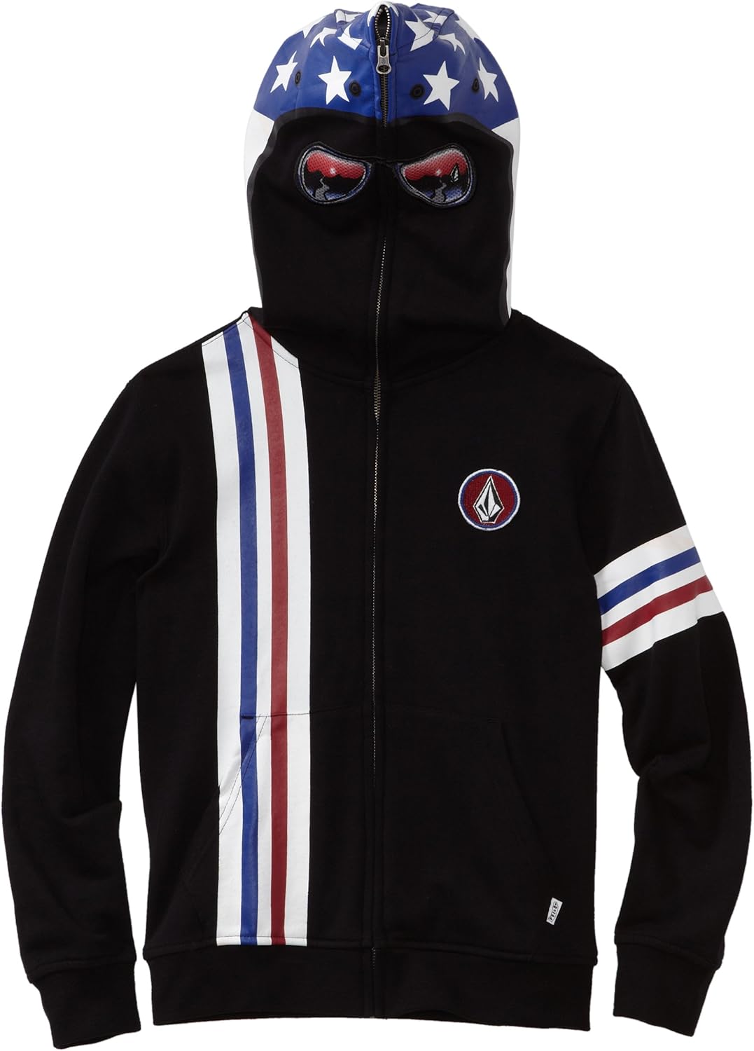 volcom full zip hoodies with faces