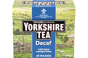 YORKSHIRE TEA Yorkshire Decaffeinated Tea, 80 Teabags