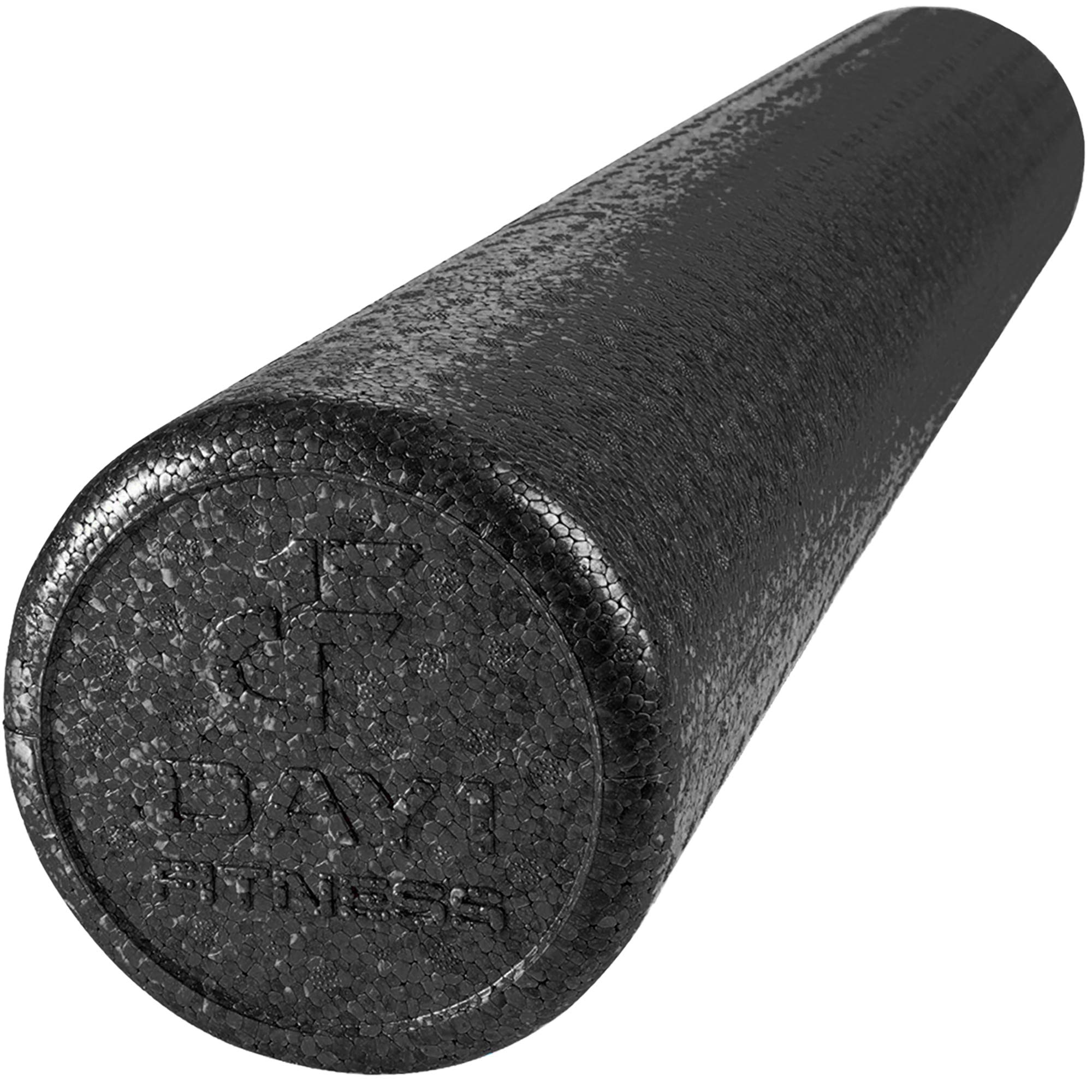 Photo 1 of ***FACTORY SEALED***High Density Muscle Foam Rollers by Day 1 Fitness - Sports Massage Rollers for Stretching, Physical Therapy, Deep Tissue, Myofascial Release - Ideal for Exercise and Pain Relief - Solid Black, 36"