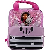 AI ACCESSORY INNOVATIONS Gabby’s Doll House 12” Mini Backpack for girls, Flip Sequin School Bag for Preschool, Pandy Paws Flap Pocket w/3D Ears