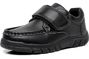 Ahannie Boys Soft School Uniform Shoes, Kids Comfort Oxford Dress Shoe(Toddler/Little Kid/Big Kid)