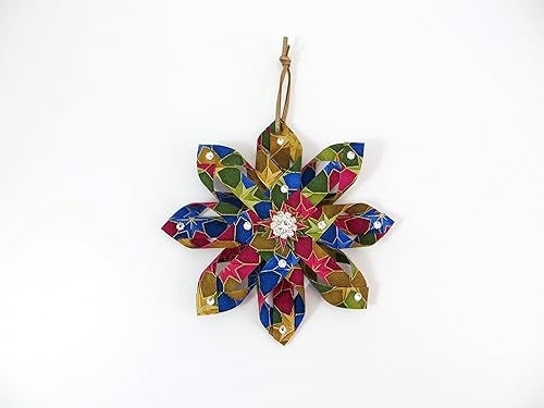 Amazon Com Swedish Star Christmas Tree Star Handmade Fabric Ornament Handmade