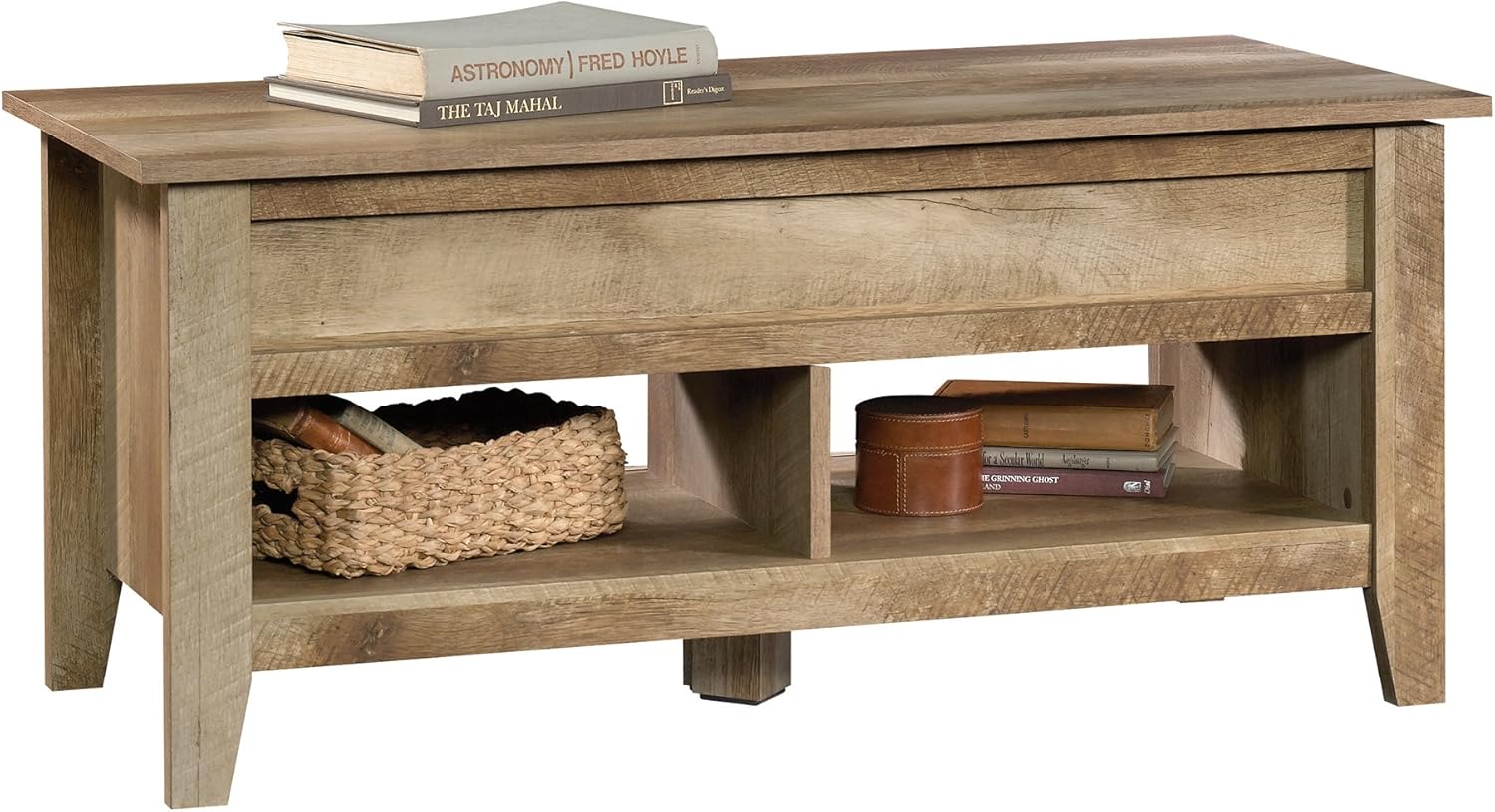 Sauder Dakota Pass Lift-Top Coffee Table | Craftsman Oak Finish | model: Furniture & Decor