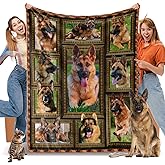 German Shepherd Blanket, Fleece Throw Blanket for Couch Bed, Soft Cozy Lightweight Warm Flannel Blankets and Throws for Sofa Living Room Decor, 50" x 60" Throw Size