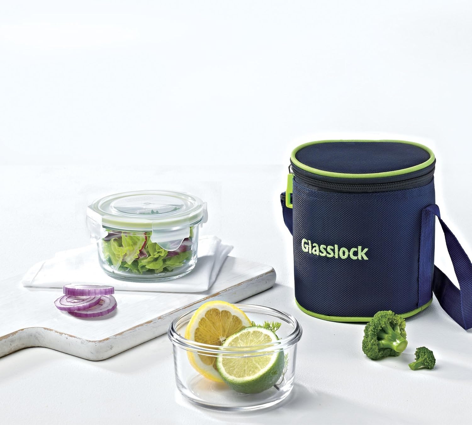 Buy Glasslock Glass Lunch Box Set, 400ml, Set of 2, Transparent Online