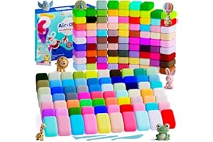 AESTD-ST Air Dry Clay 156 Colors, Modeling Clay for Kids, Model Magic Clay, DIY Molding Clay Kit with Sculpting Tools, Soft and Non-Sticky, Arts and Crafts Gift for Boys Girls Kids