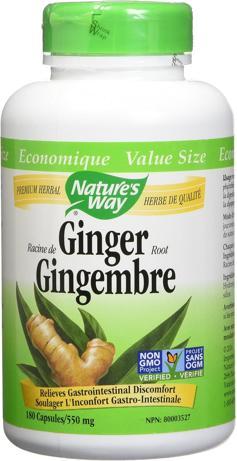 Nature's Way Ginger Root Health Supplement, 180 Count Amazon.ca Health & Personal Care