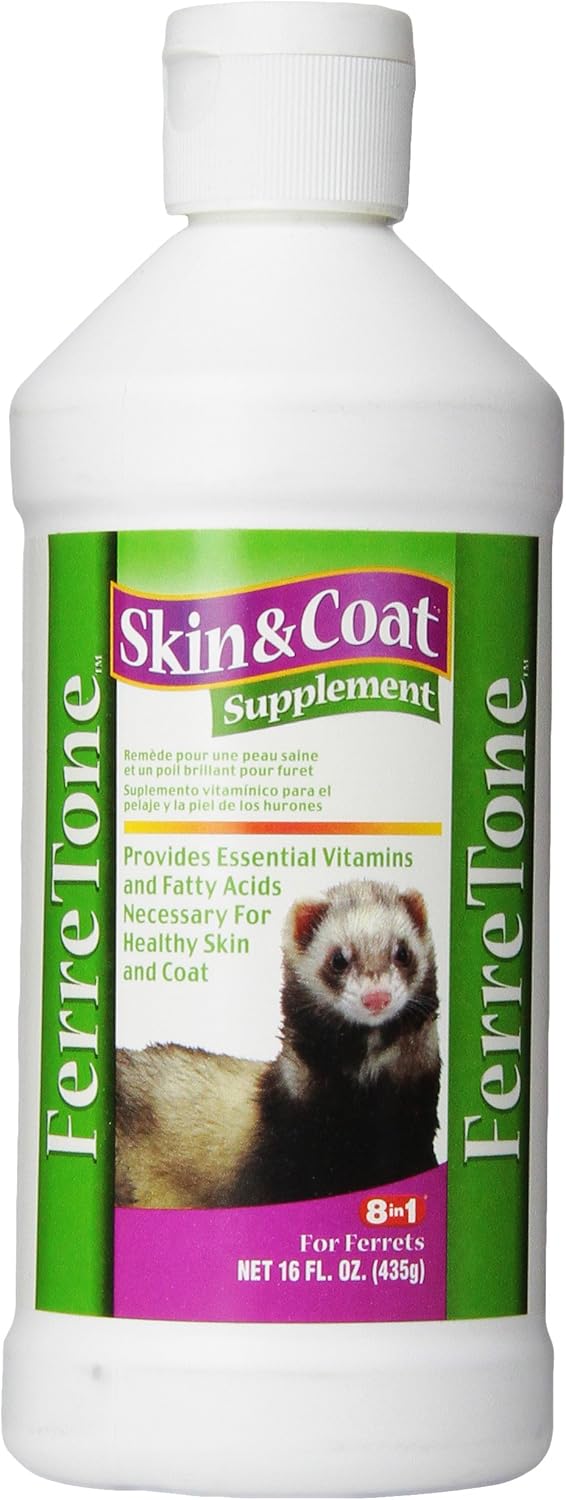 8in1 FerreTone Skin & Coat Supplement for Ferrets, 16 Ounces
