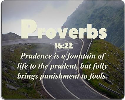 Bible Versets Citation Proverbe 16 22 Prudence Est Une Fontaine De Vie A La Reflechi