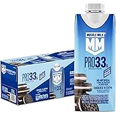Muscle Milk Pro High Protein Shake, Cookies 'n Creme, 11 fl oz Cartons, (12 Pack) Ultra Filtered Milk, 33g High Quality Protein Shake, 3g Sugar, 200 Calories, No Artificial Flavors or Artificial Sweeteners, No Added Colors