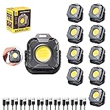 KunHe 10 Pack Portable LED Rechargeable Magnetic